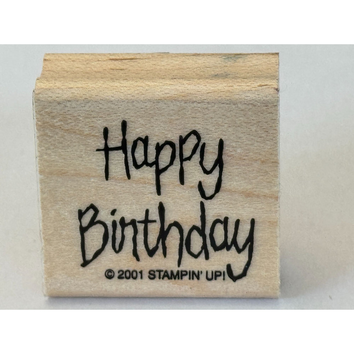Stampin Up Rubber Stamp Happy Birthday Card Making Words Sentiment Crafting Tool