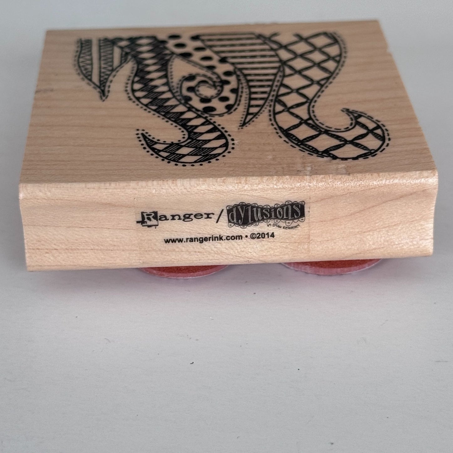 Ranger Dylusions Rubber Stamp Doodled Swirls Octopus Tentacles Abstract Lines Whimsical Mixed Media Craft