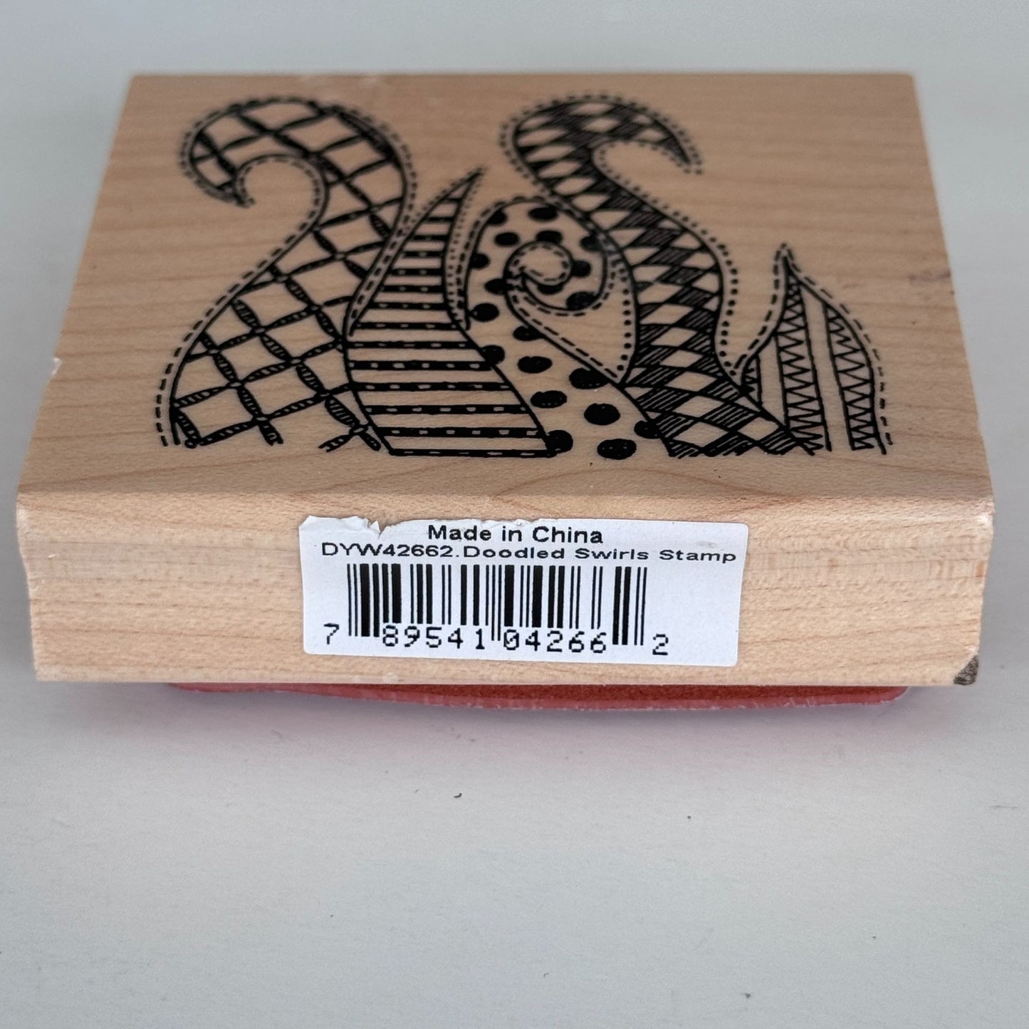 Ranger Dylusions Rubber Stamp Doodled Swirls Octopus Tentacles Abstract Lines Whimsical Mixed Media Craft