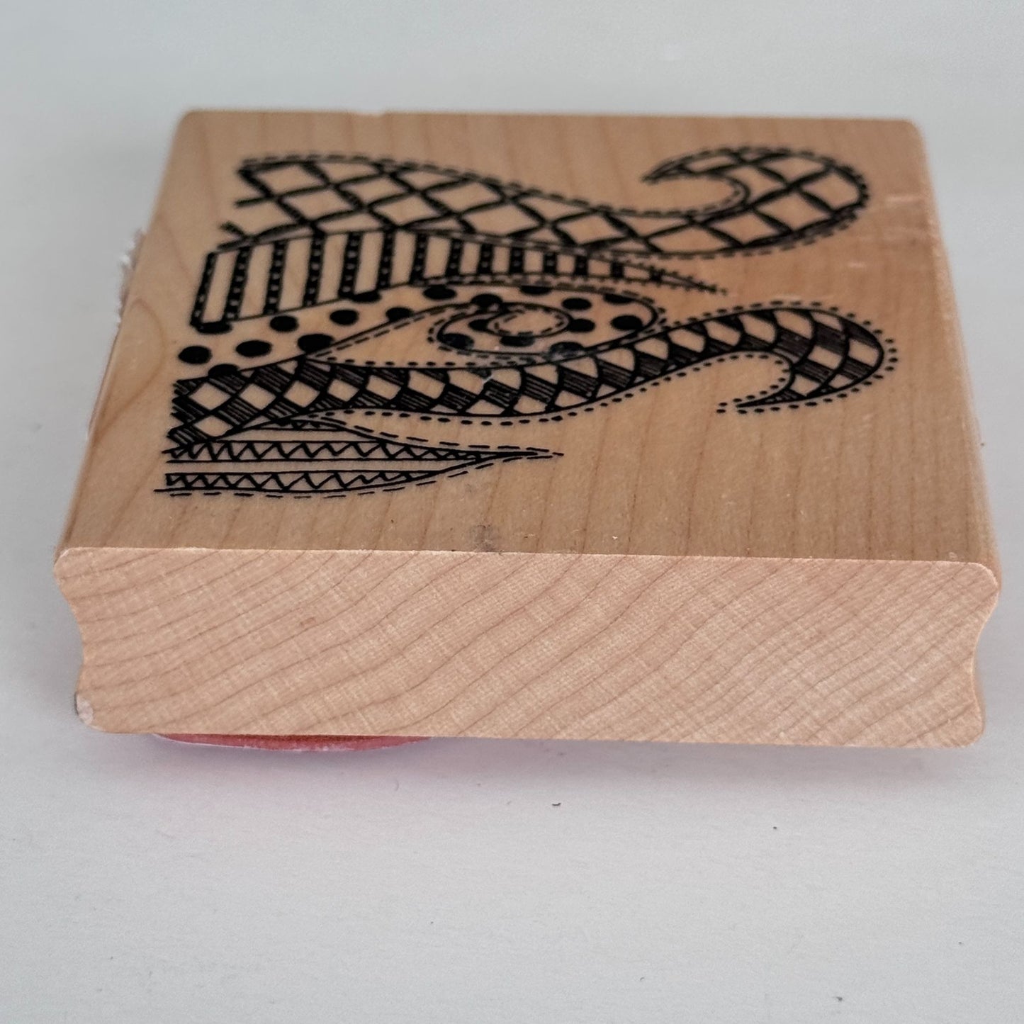 Ranger Dylusions Rubber Stamp Doodled Swirls Octopus Tentacles Abstract Lines Whimsical Mixed Media Craft