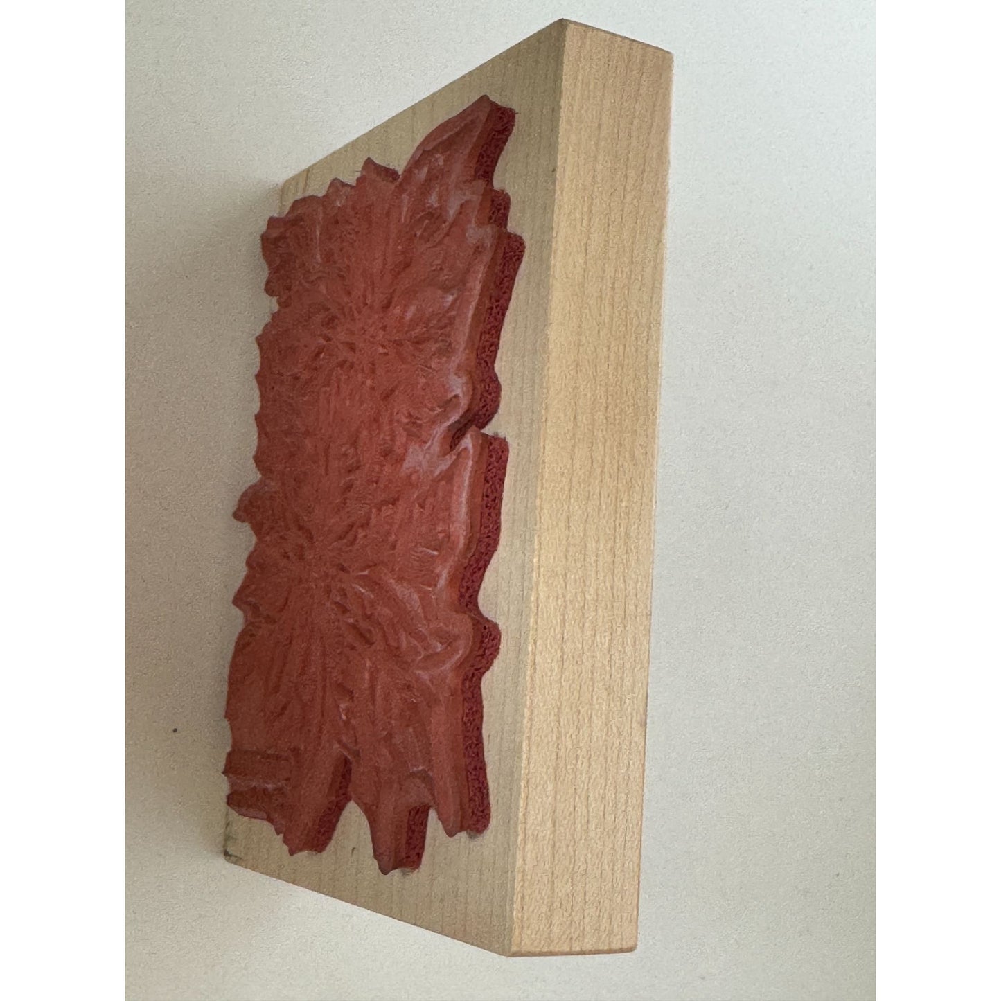 PSX Rubber Stamp Botanical Flowers Poinsettia Christmas Holiday Card Making K784