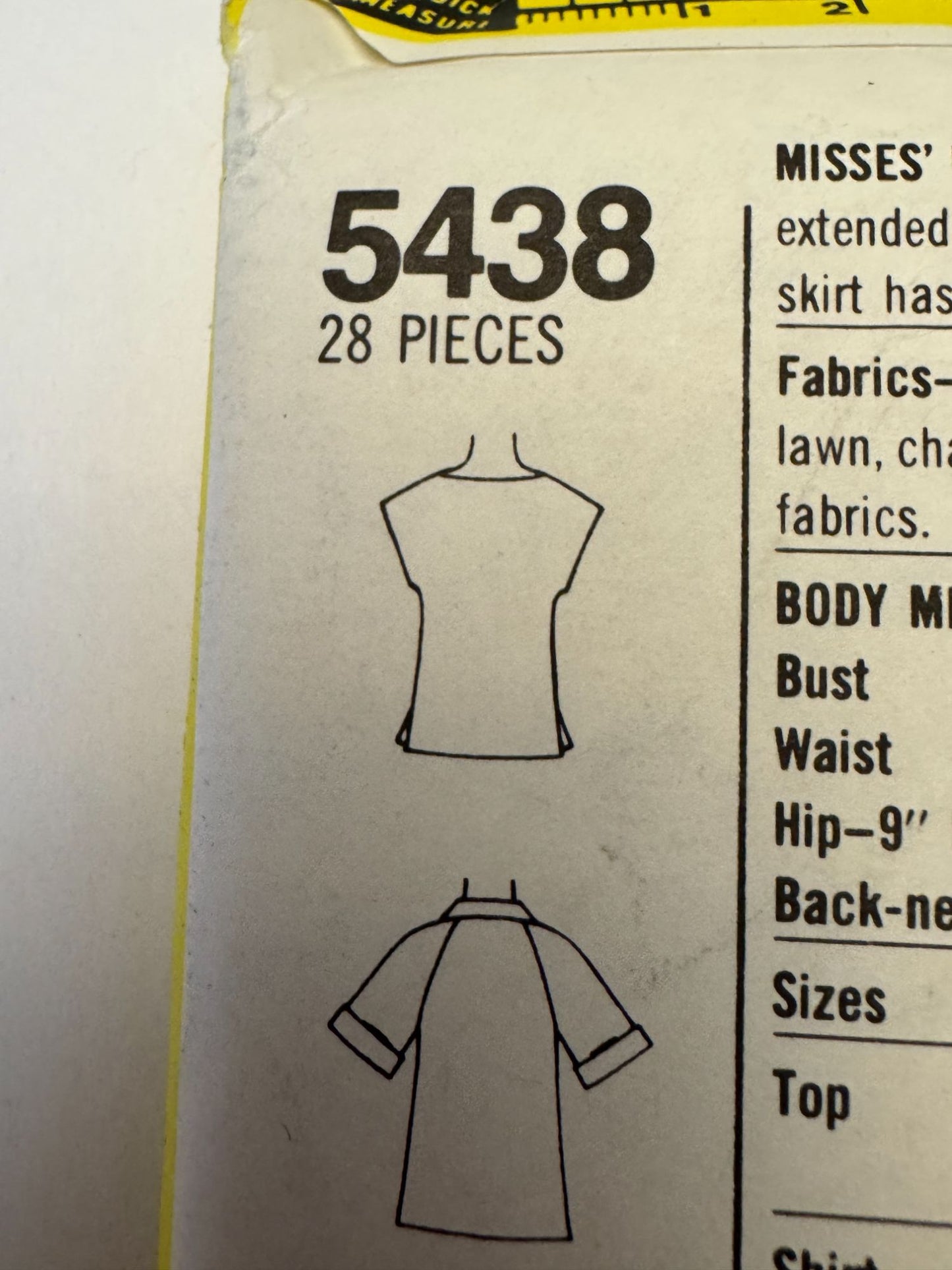 Simplicity Sewing Pattern 5438 Top Skirt Jacket Vintage Outfit John Weitz 1980s