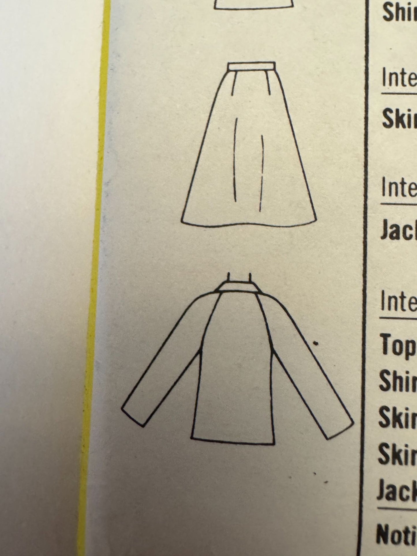 Simplicity Sewing Pattern 5438 Top Skirt Jacket Vintage Outfit John Weitz 1980s