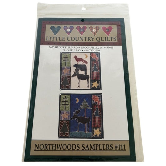 Little Country Quilts Wall Quilts Patterns Northwoods Samplers Moose Animals 111