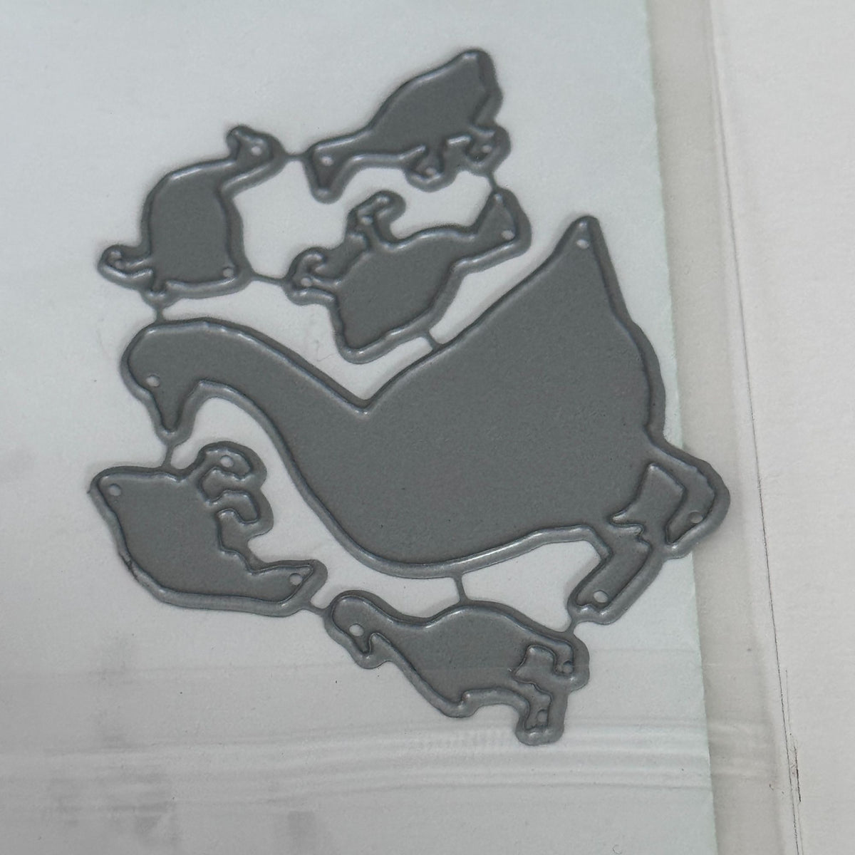 Impression Obsession Die Set Mama Duck Ducklings Easter Spring Craft Cardmaking Metal Farm Animal