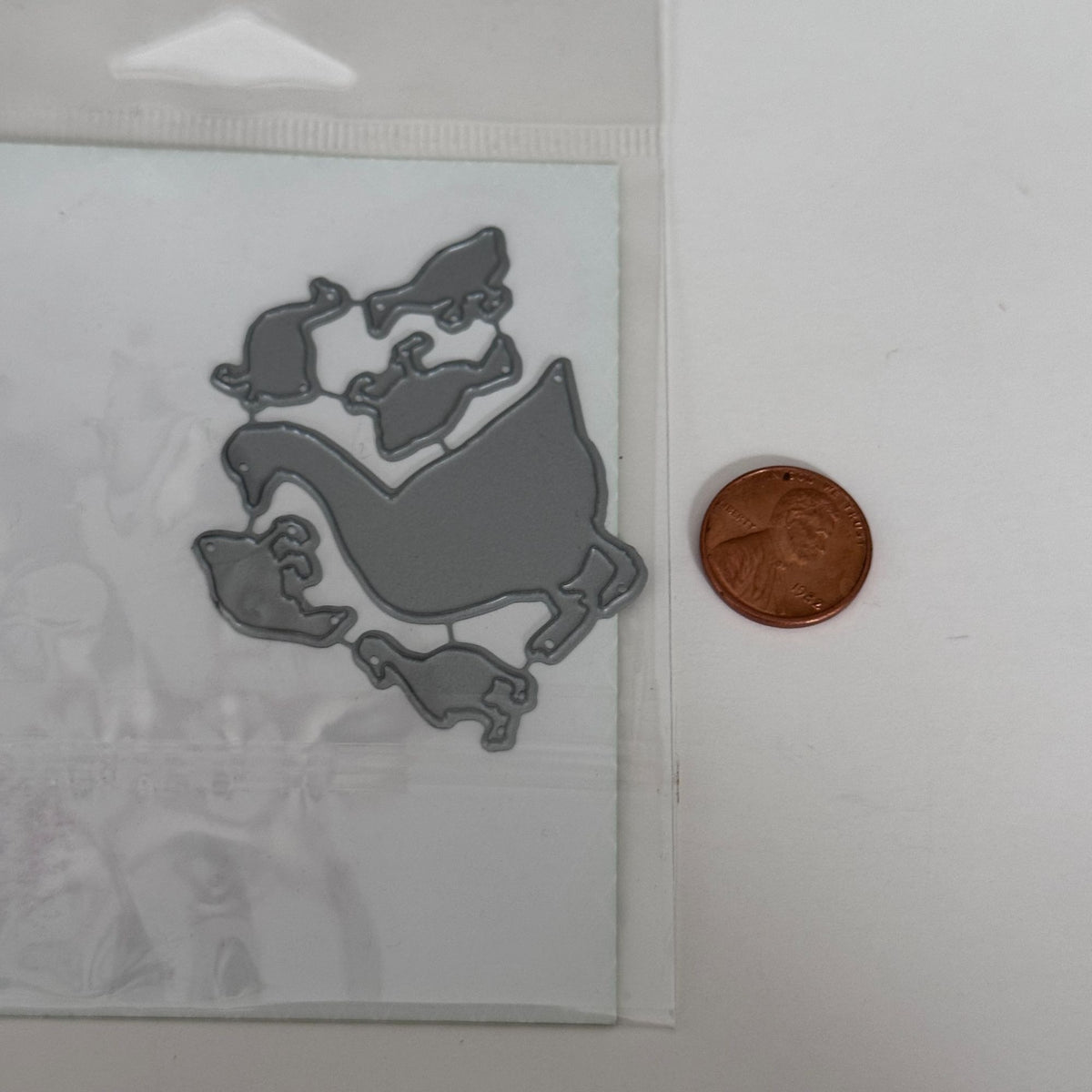 Impression Obsession Die Set Mama Duck Ducklings Easter Spring Craft Cardmaking Metal Farm Animal