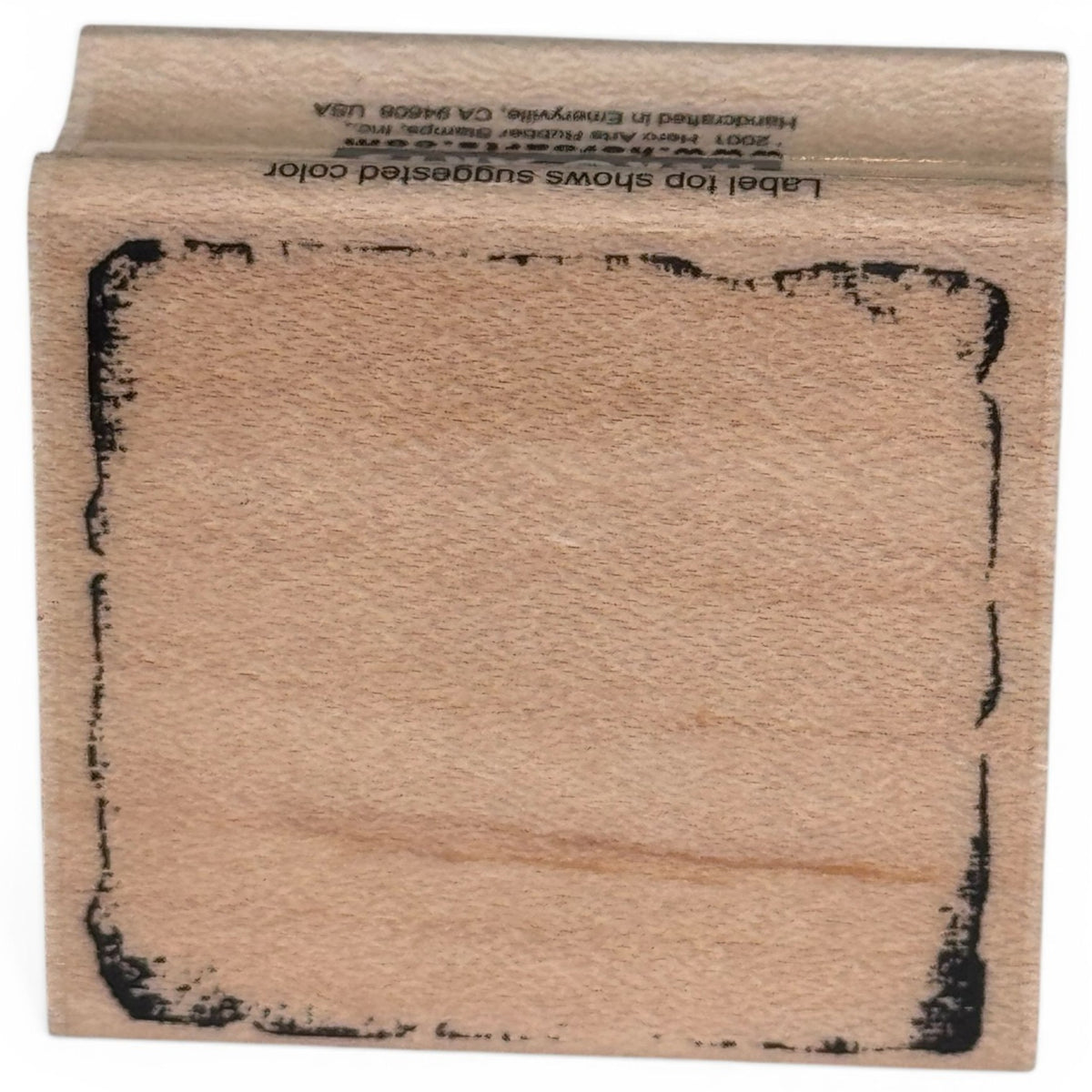 Hero Arts Rubber Stamp Small Square Background Edge Grunge Frame Scrapbook C2187