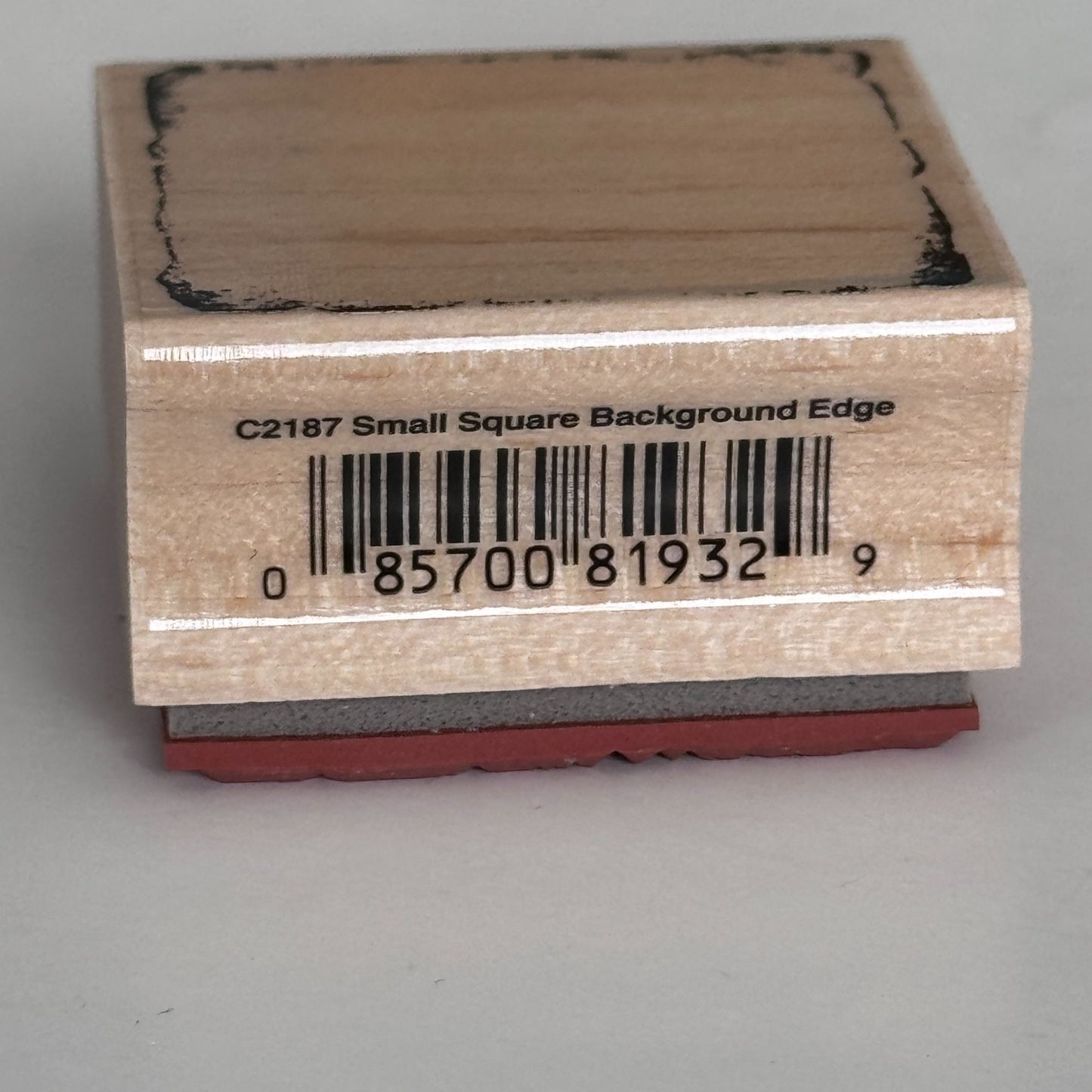 Hero Arts Rubber Stamp Small Square Background Edge Grunge Frame Scrapbook C2187