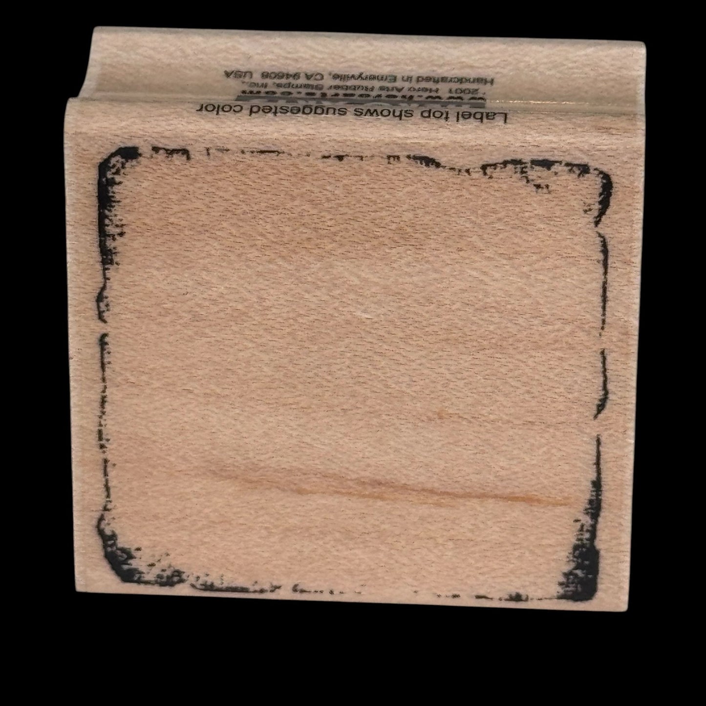 Hero Arts Rubber Stamp Small Square Background Edge Grunge Frame Scrapbook C2187