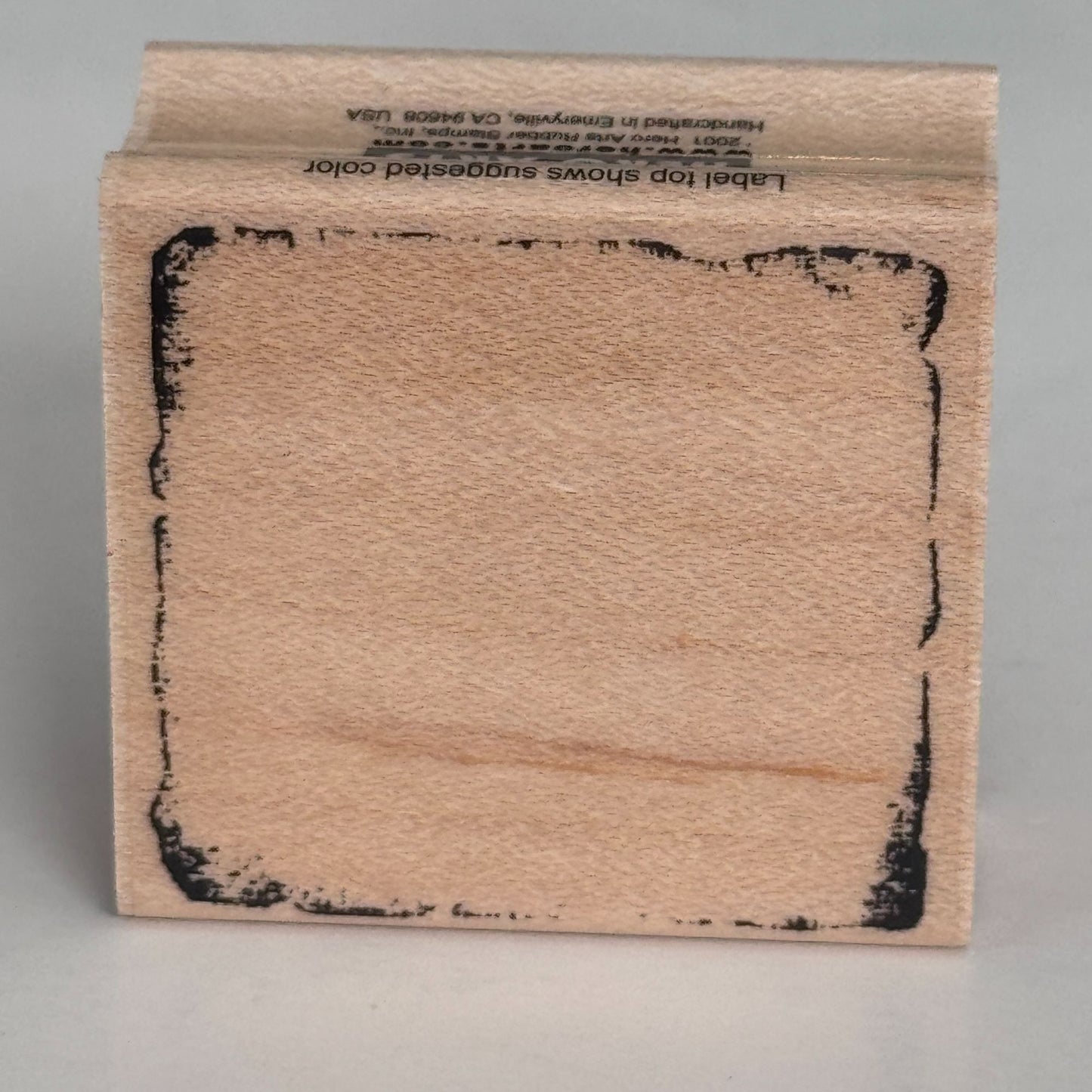 Hero Arts Rubber Stamp Small Square Background Edge Grunge Frame Scrapbook C2187