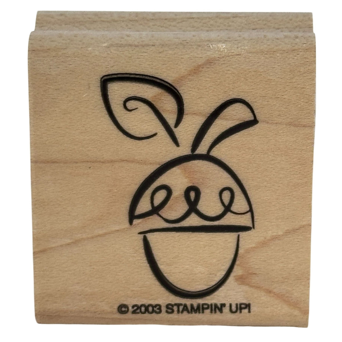 Stampin Up Rubber Stamp Acorn Whimsical Fall Autumn Thanksgiving Wood Mounted