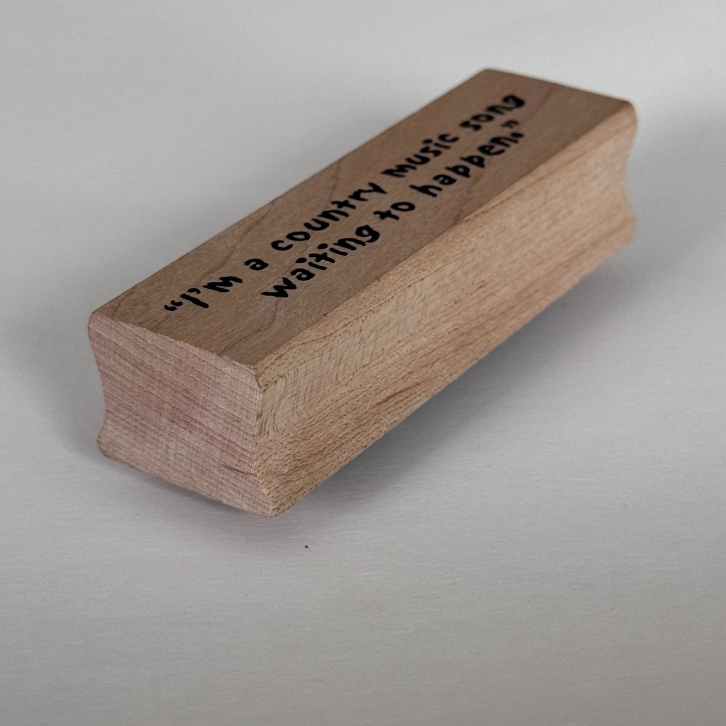 Art Impressions Rubber Stamp I am a Country Music Song Waiting To Happen Funny
