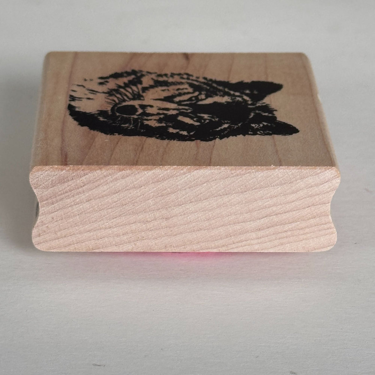 Stampabilities Rubber Stamp Wolf Head Wildlife Animal Rustic Woodland Nature Fathers Day Cardmaking