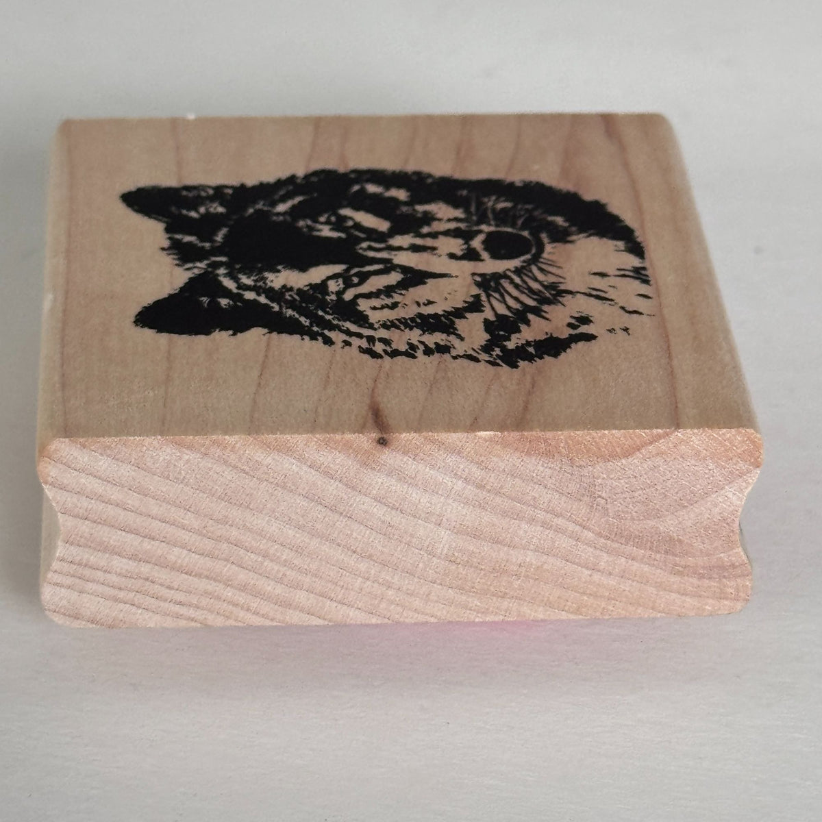 Stampabilities Rubber Stamp Wolf Head Wildlife Animal Rustic Woodland Nature Fathers Day Cardmaking