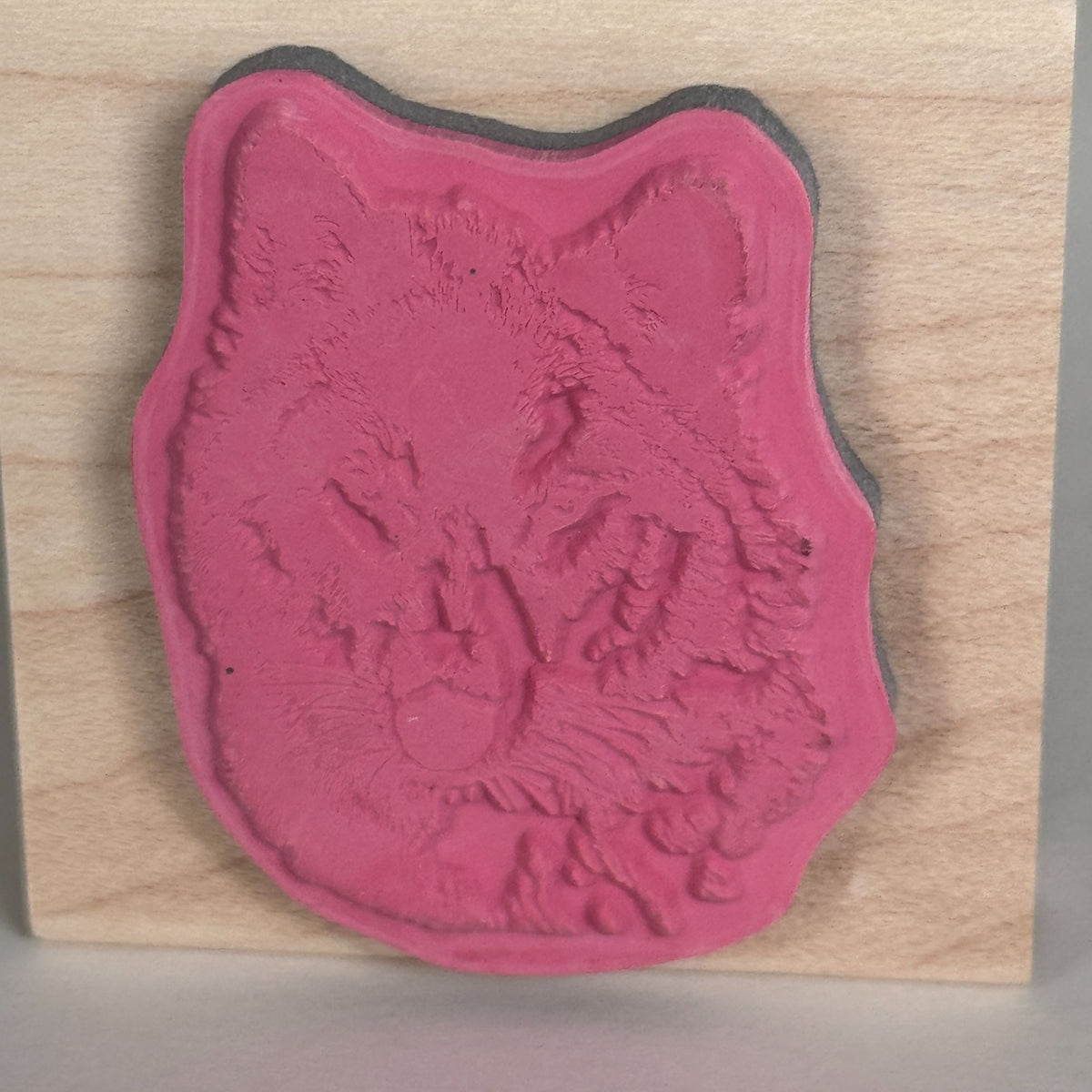 Stampabilities Rubber Stamp Wolf Head Wildlife Animal Rustic Woodland Nature Fathers Day Cardmaking