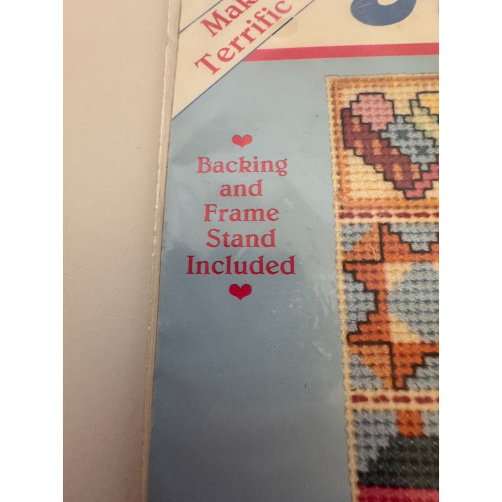 Stitchables Counted Cross Stitch Kit Hearts N Patchwork Picture Frame Dimensions