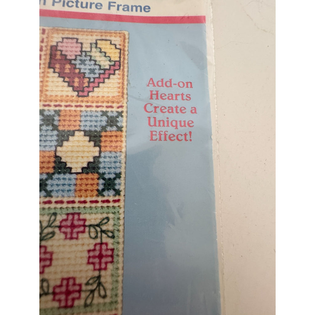 Stitchables Counted Cross Stitch Kit Hearts N Patchwork Picture Frame Dimensions