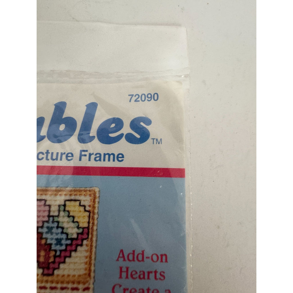 Stitchables Counted Cross Stitch Kit Hearts N Patchwork Picture Frame Dimensions