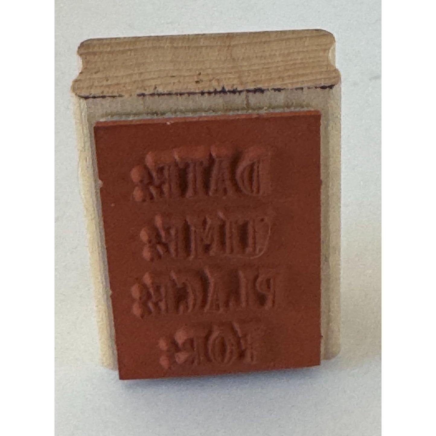 Stampin Up Rubber Stamp Party Invitation Template Words Date Time Organization