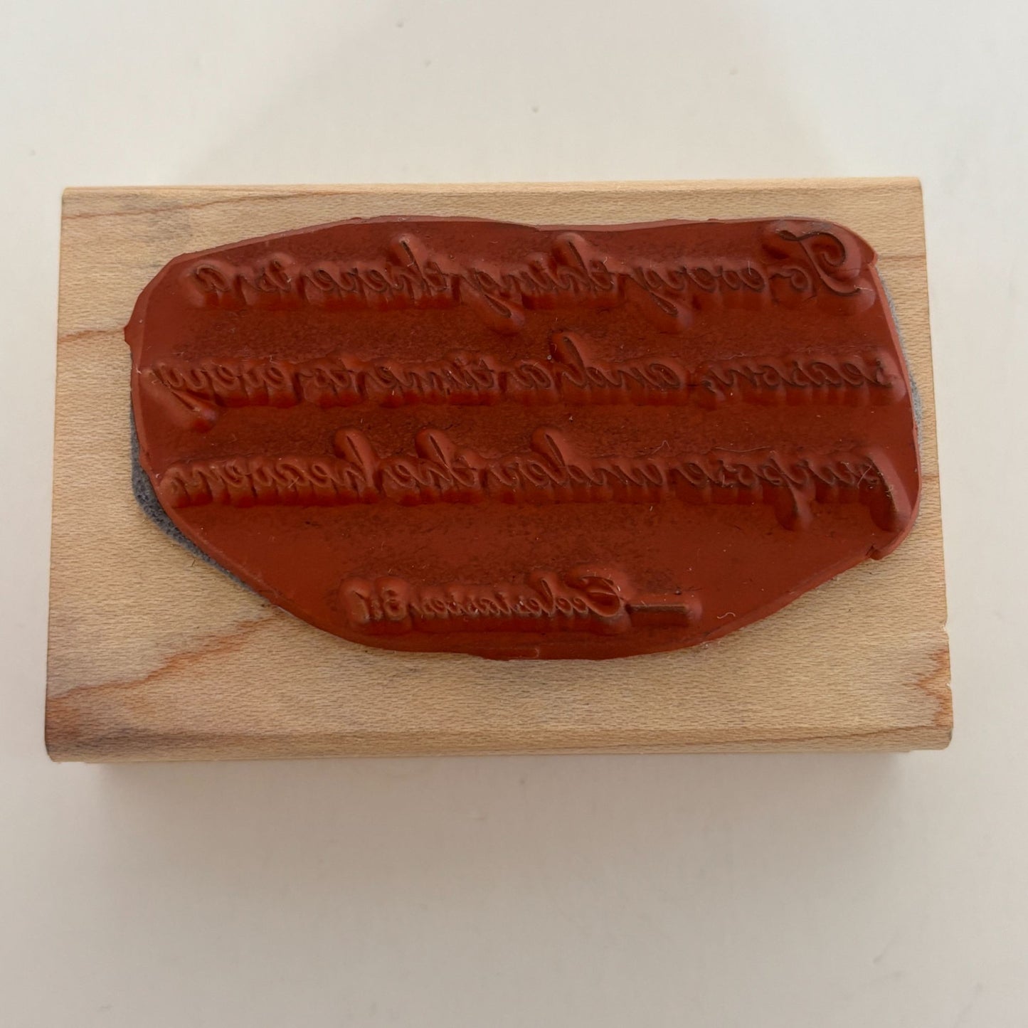 Stampin Up Rubber Stamp Bible Quote There is a Season Christian Ecclesiastes 3