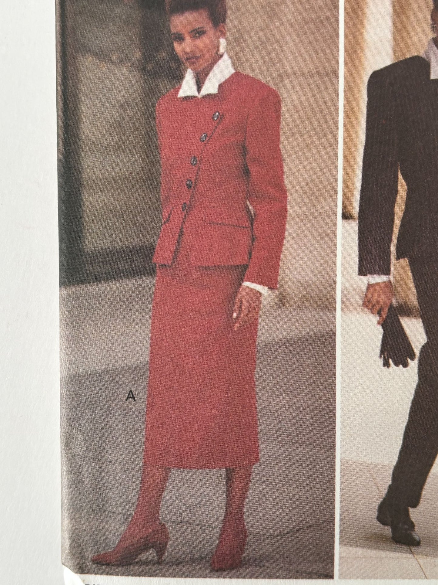 Butterick Sewing Pattern 6409 90s Power Suit Jacket Skirt Top Pants 12 14 16 UC