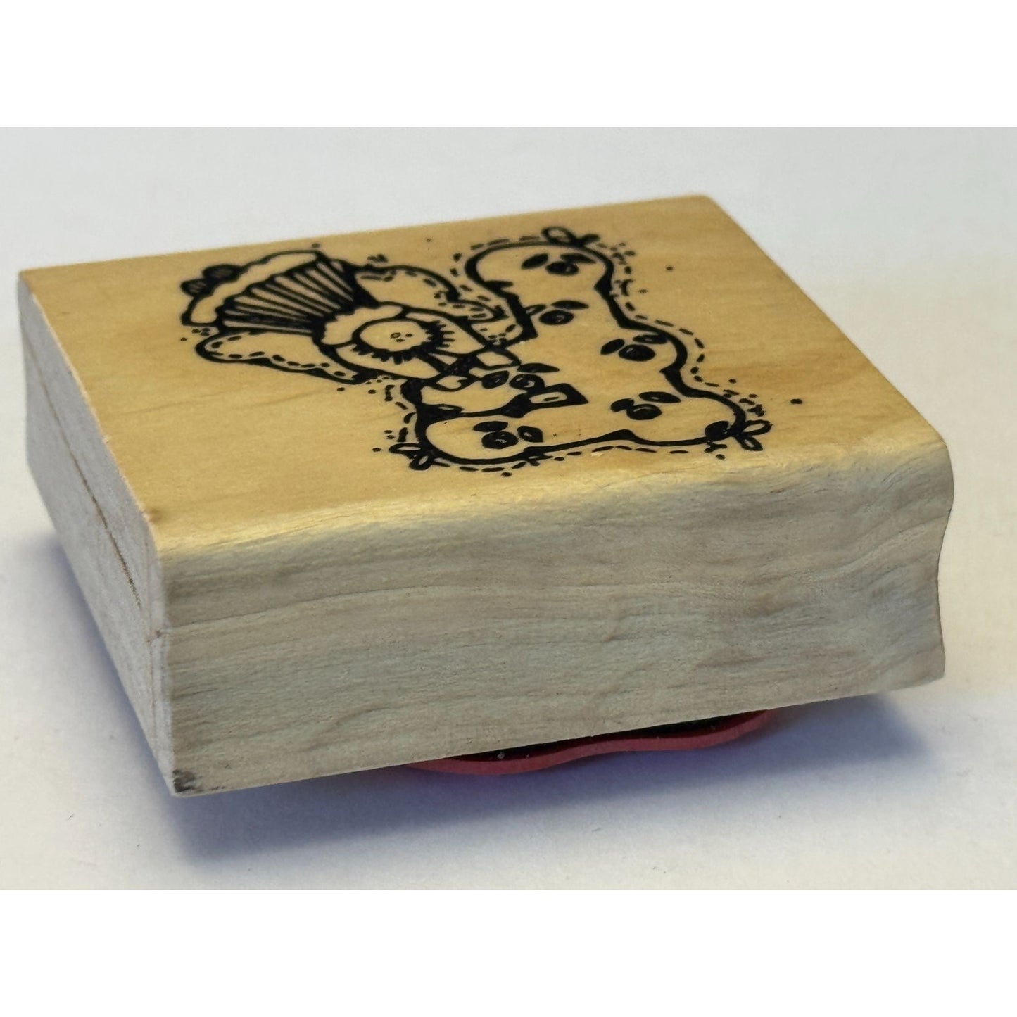 Hooks Lines and Inkers Rubber Stamp Alphabet Letter F Country Angel Card Making