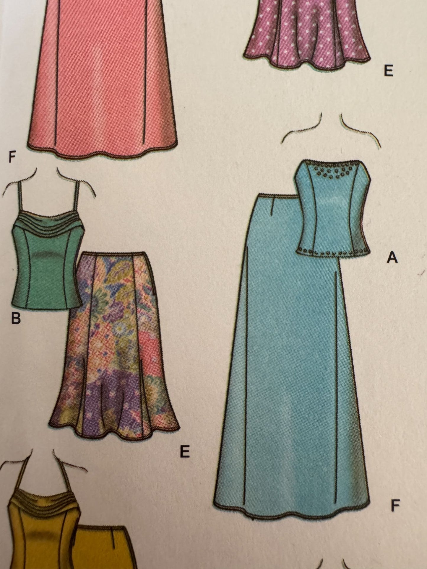 Simplicity Sewing Pattern 4217 Special Occasion Dress Prom Top Long Skirt 8-16