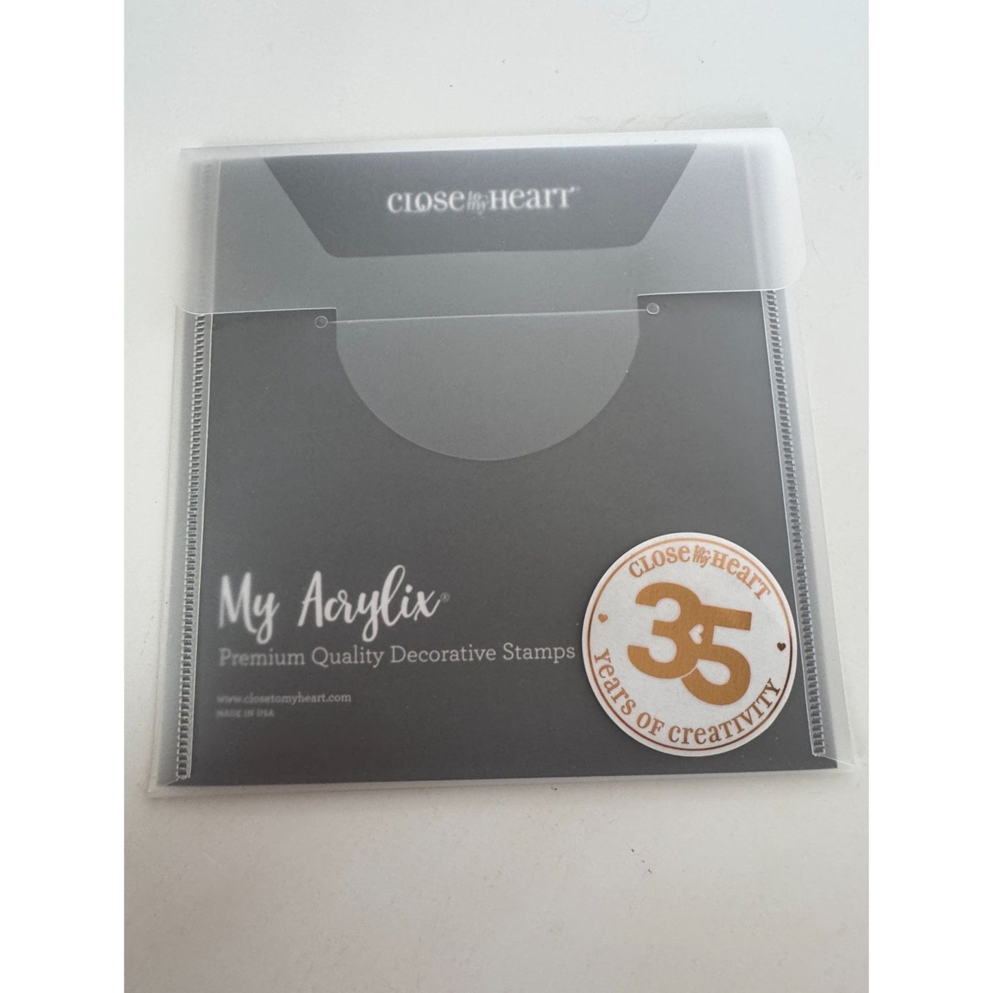 CTMH My Acrylix Acrylic Stamp Set Details I Love Memory Journaling Camera C1758