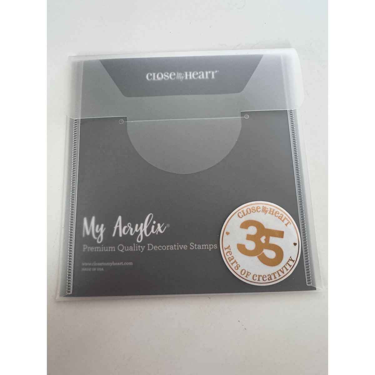 CTMH My Acrylix Acrylic Stamp Set Details I Love Memory Journaling Camera C1758
