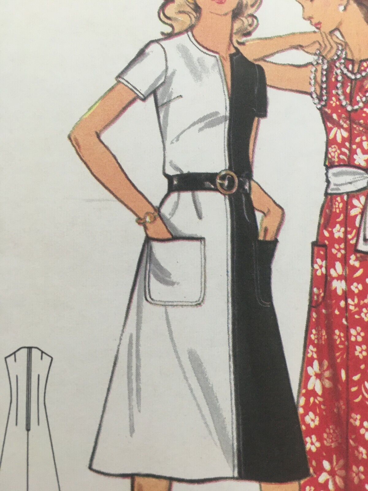 Butterick Sewing Pattern 6693 A-Line Dress 70s Vintage Maxi Midi Size 10 Uncut Boho