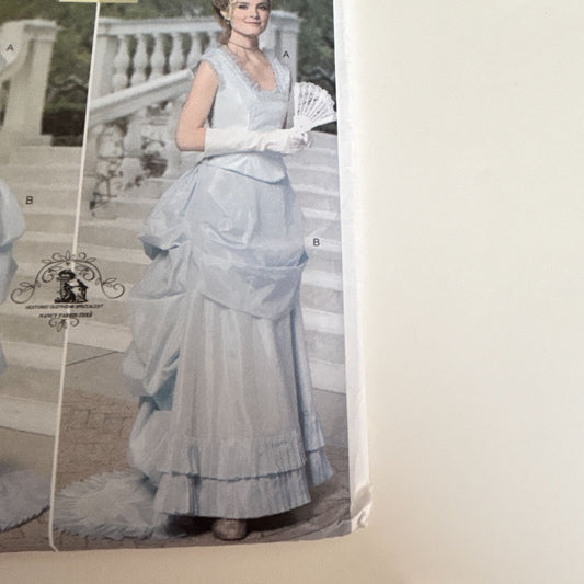 Butterick Sewing Pattern B5696 Regency Dress Costume Empire Waist 8-14 Uncut Making History Victorian
