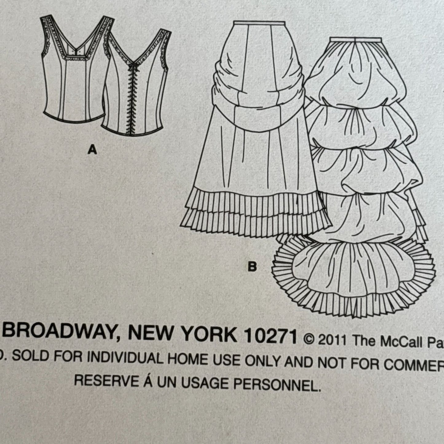 Butterick Sewing Pattern B5696 Regency Dress Costume Empire Waist 8-14 Uncut Making History Victorian