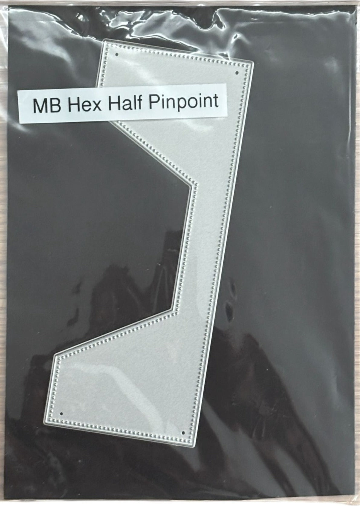 Memory Box Hex Half Pinpoint Cutting Die Card Making Decorative Edge 94469 MB