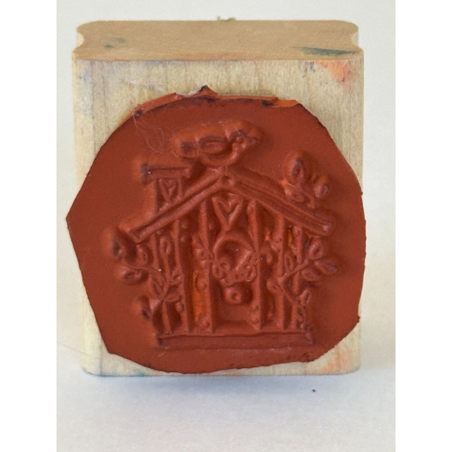 Stampin Up Rubber Stamp Birdhouse Bird House Garden Spring Heart Card Making Art