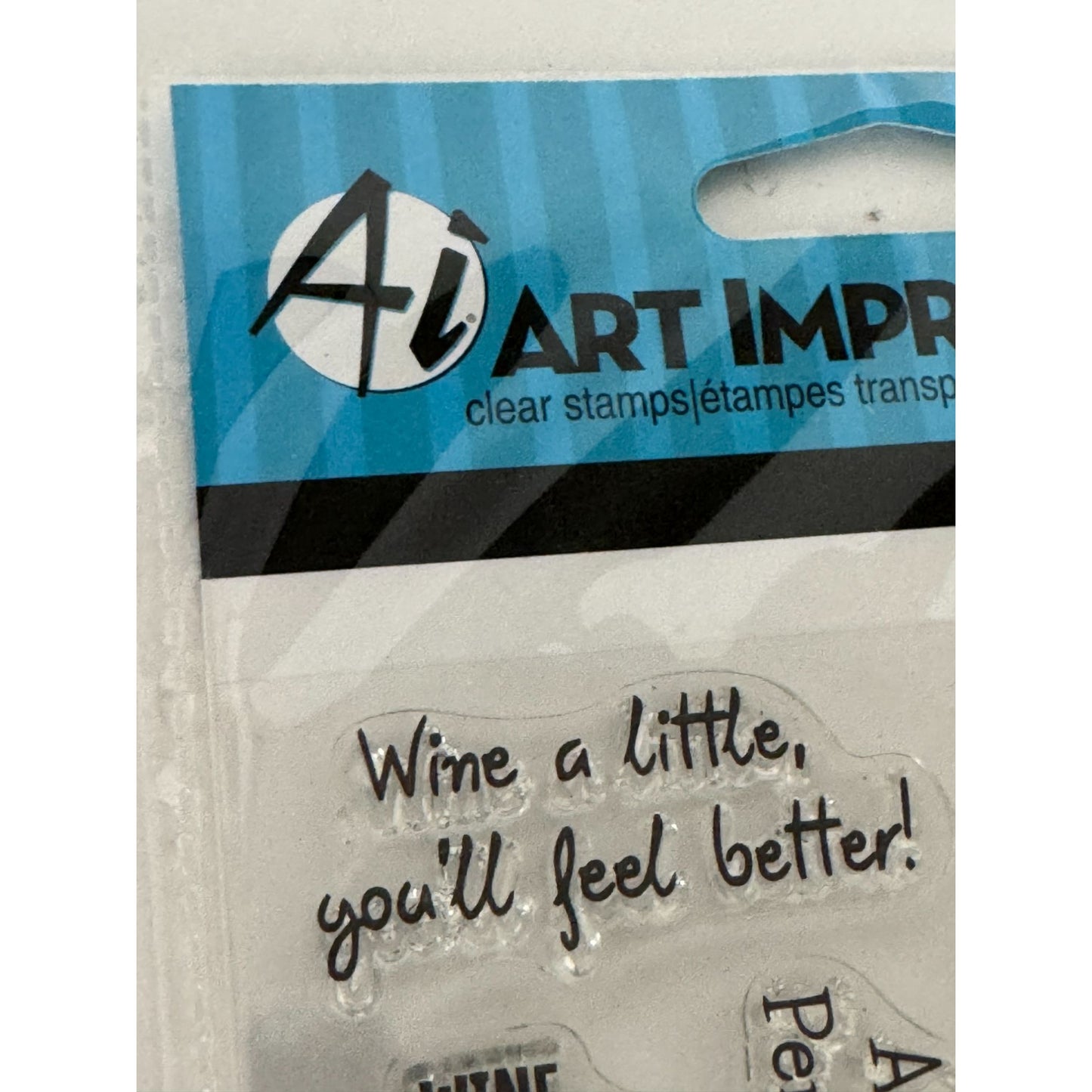 Art Impressions Clear Stamps Wine Diva Humor Funny Aging Birthday Friend Sayings Hampton Art