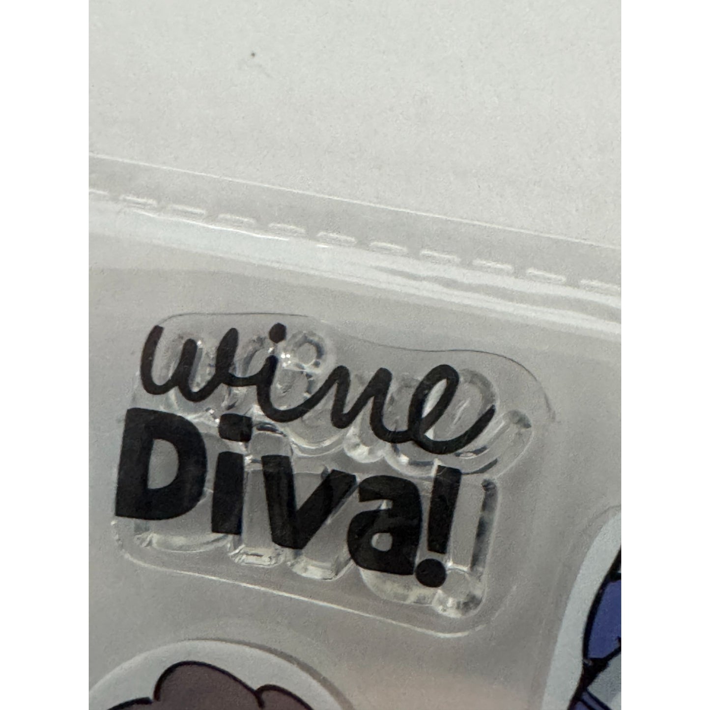 Art Impressions Clear Stamps Wine Diva Humor Funny Aging Birthday Friend Sayings Hampton Art