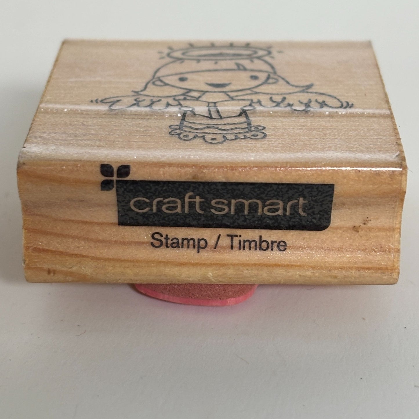 CraftSmart Rubber Stamp Angel Singing Choir Book Music Halo Christmas Holidays