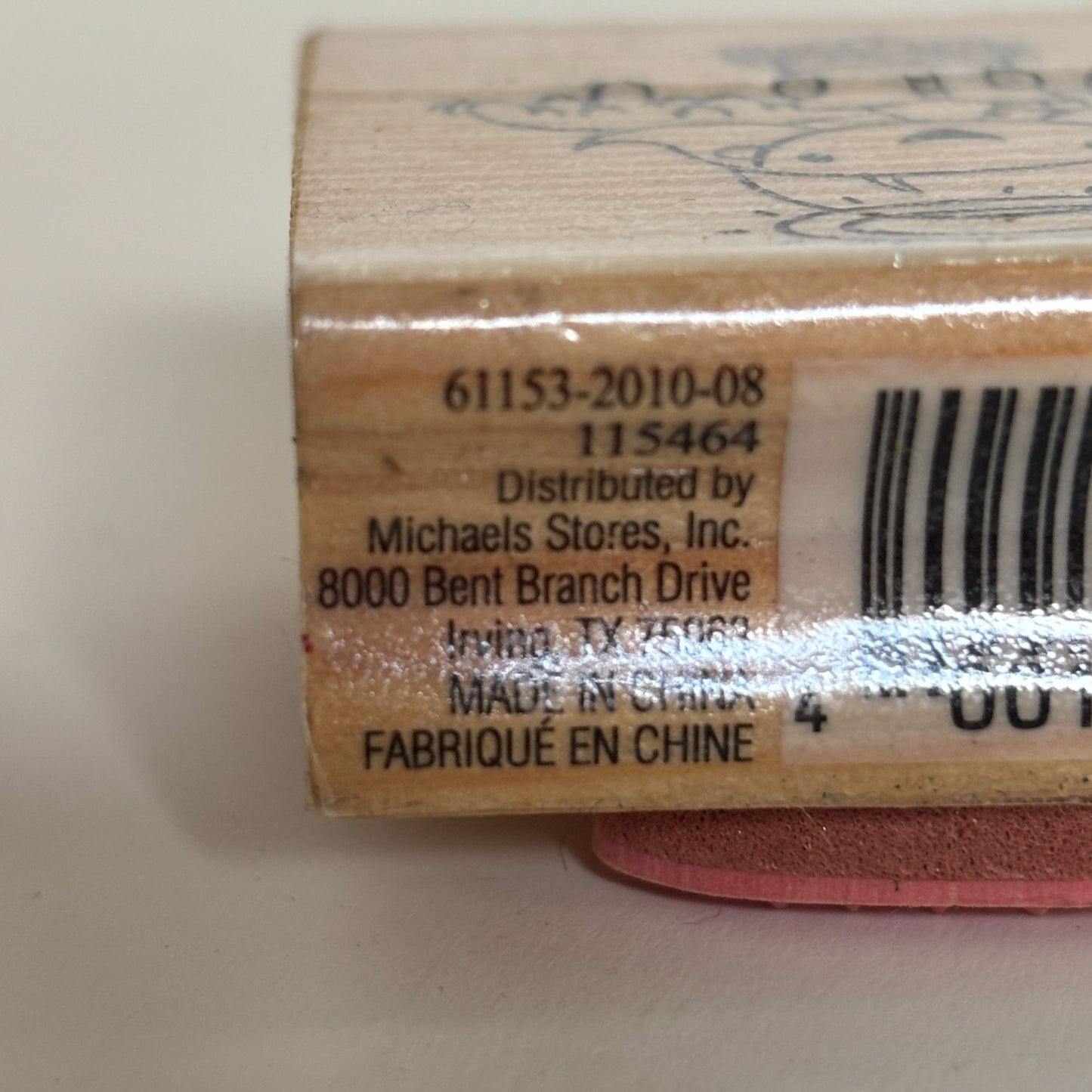 CraftSmart Rubber Stamp Angel Singing Choir Book Music Halo Christmas Holidays