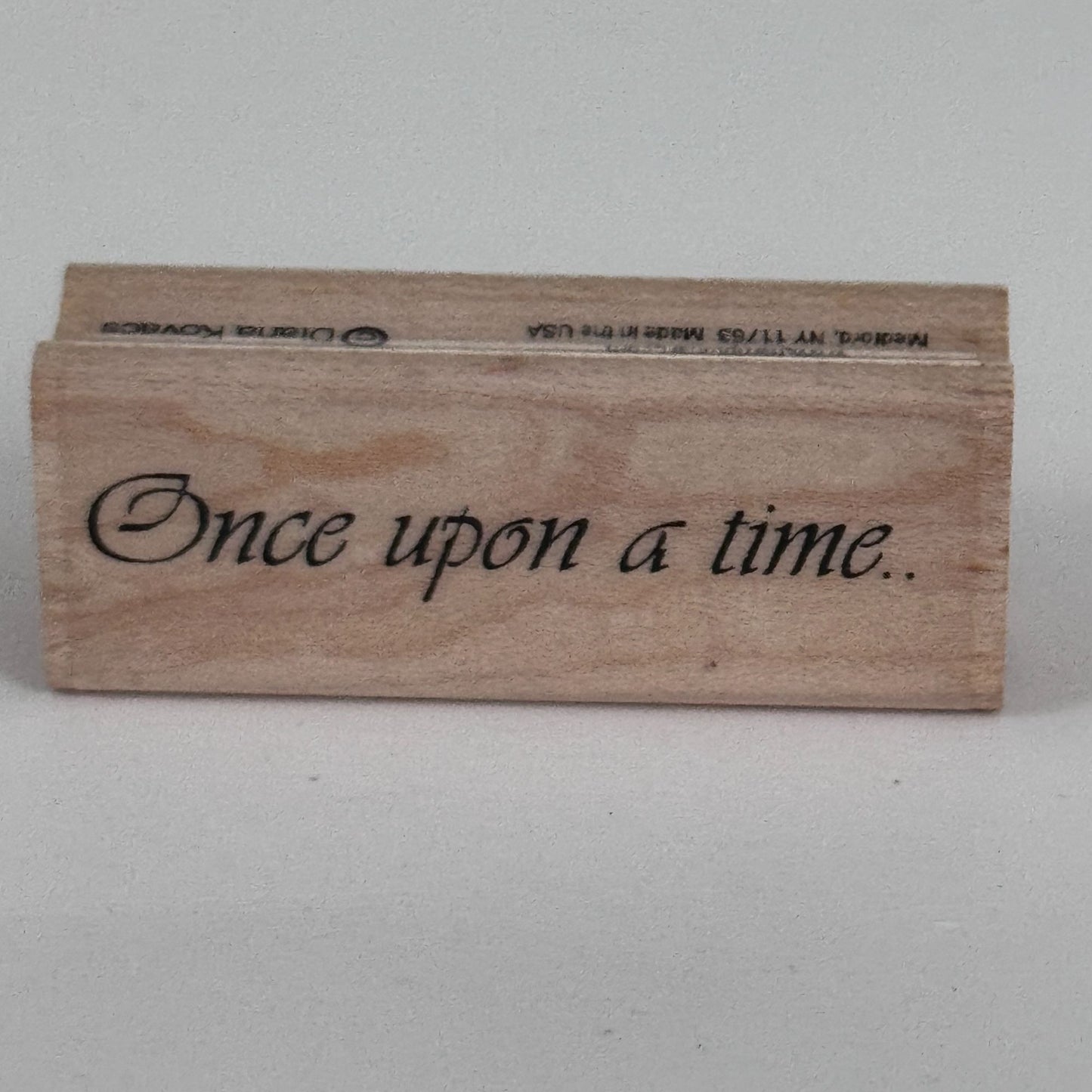 Hampton Art Rubber Stamp Once Upon A Time Fairy Tale Love Story Cardmaking Words
