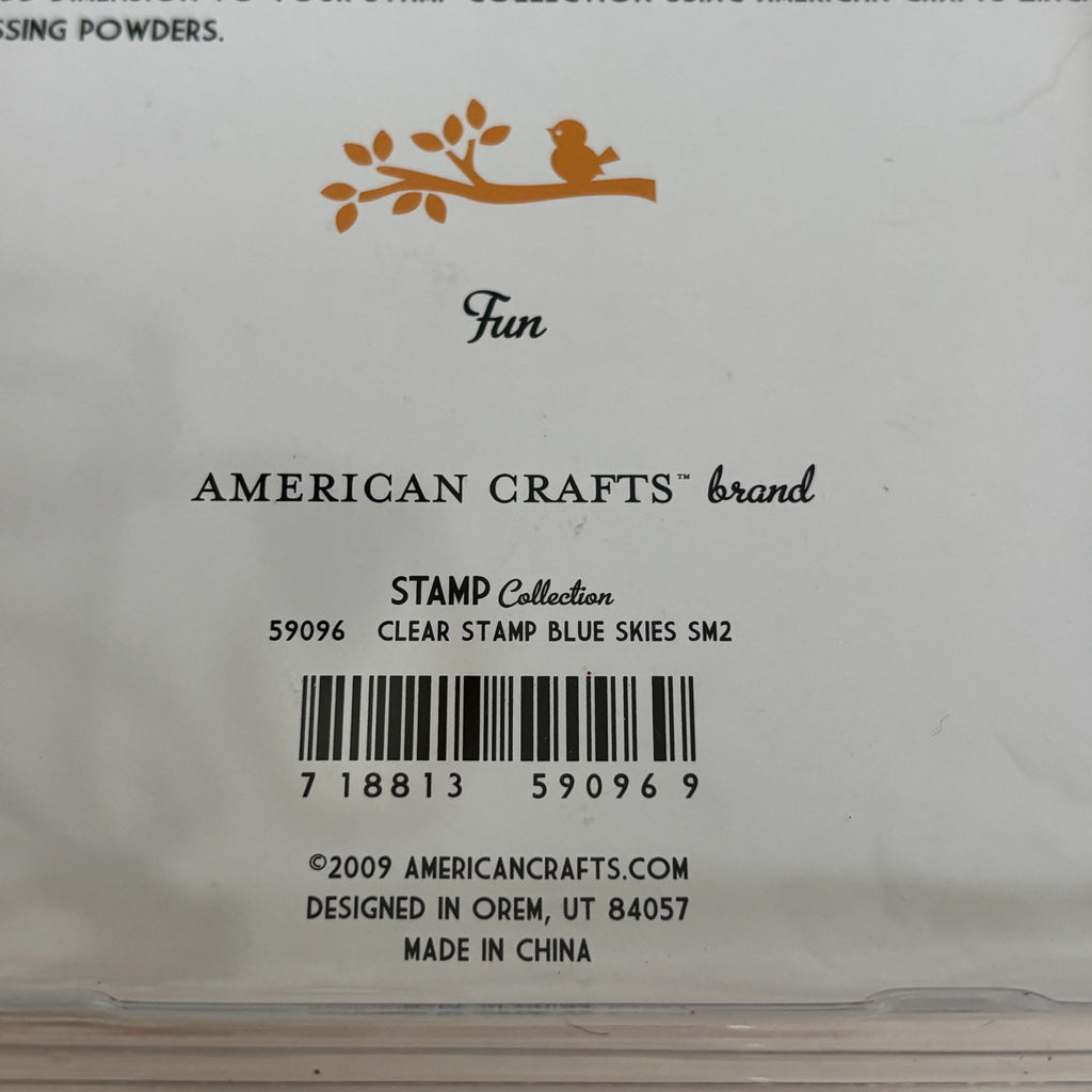 American Crafts Brand Clear Stamps Planner Days of the Week Bird Floral Border Cardmaking