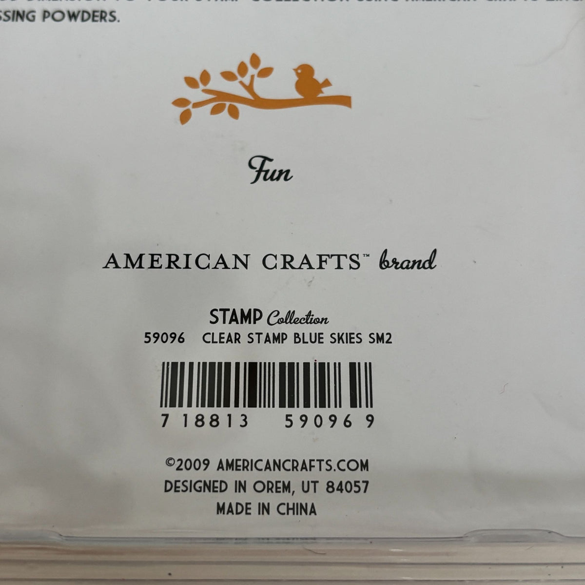 American Crafts Brand Clear Stamps Planner Days of the Week Bird Floral Border Cardmaking
