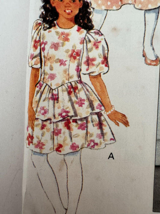 Butterick Sewing Pattern 4583 Girls Easter Dress Summer Spring Church Easy 12 14