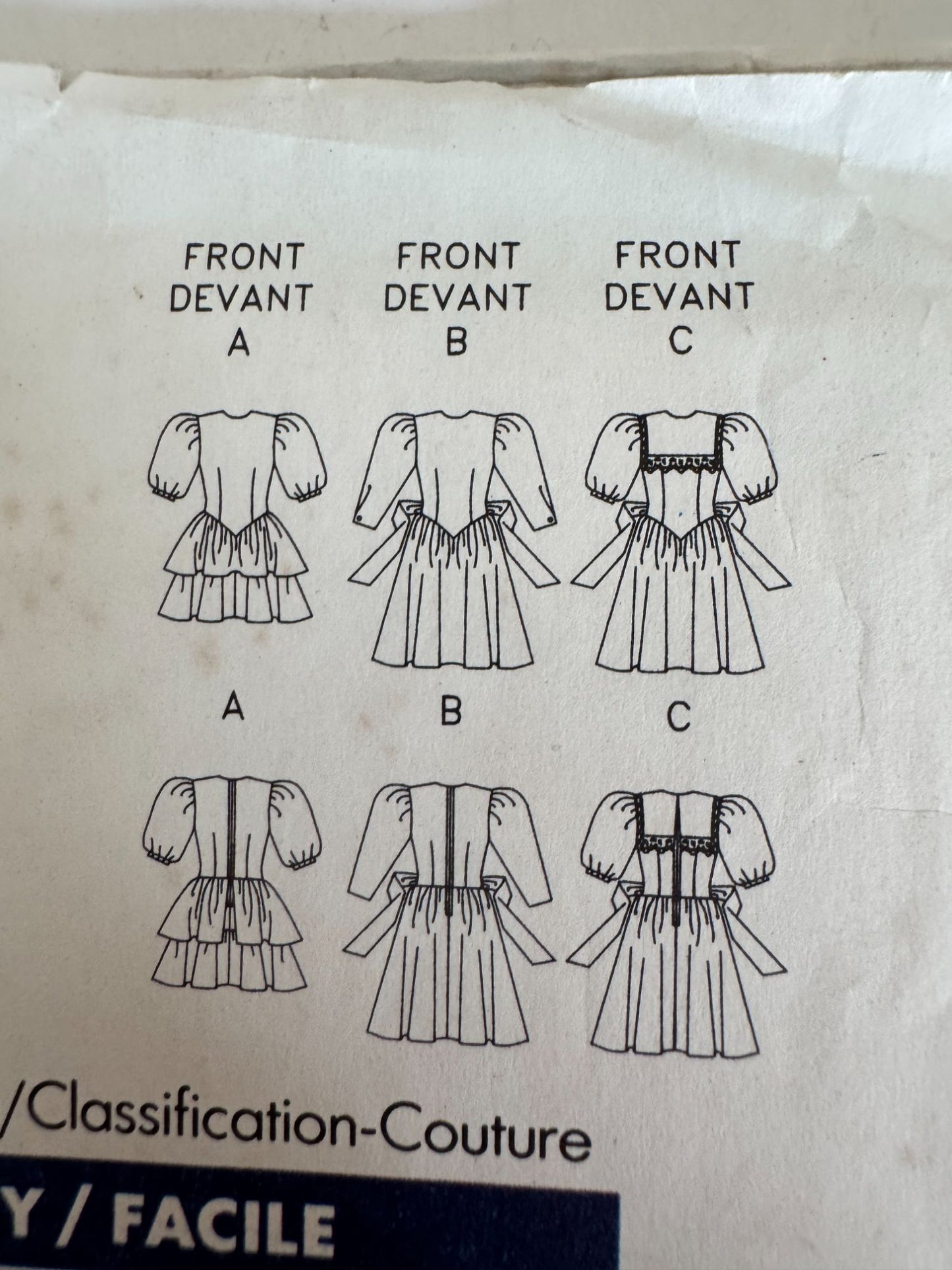 Butterick Sewing Pattern 4583 Girls Easter Dress Summer Spring Church Easy 12 14