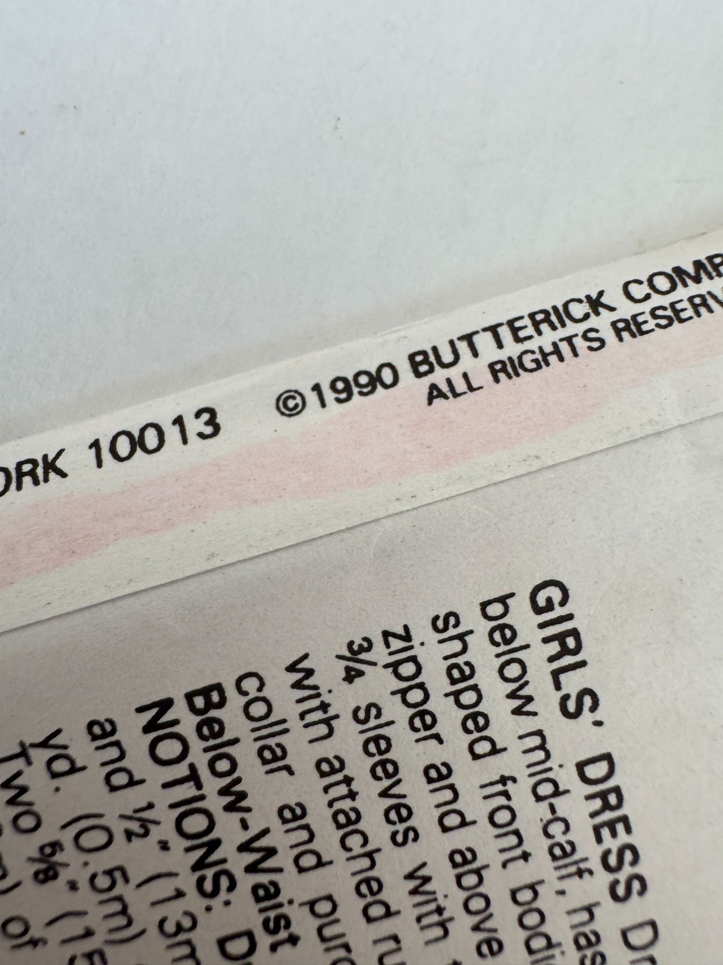 Butterick Sewing Pattern 4583 Girls Easter Dress Summer Spring Church Easy 12 14