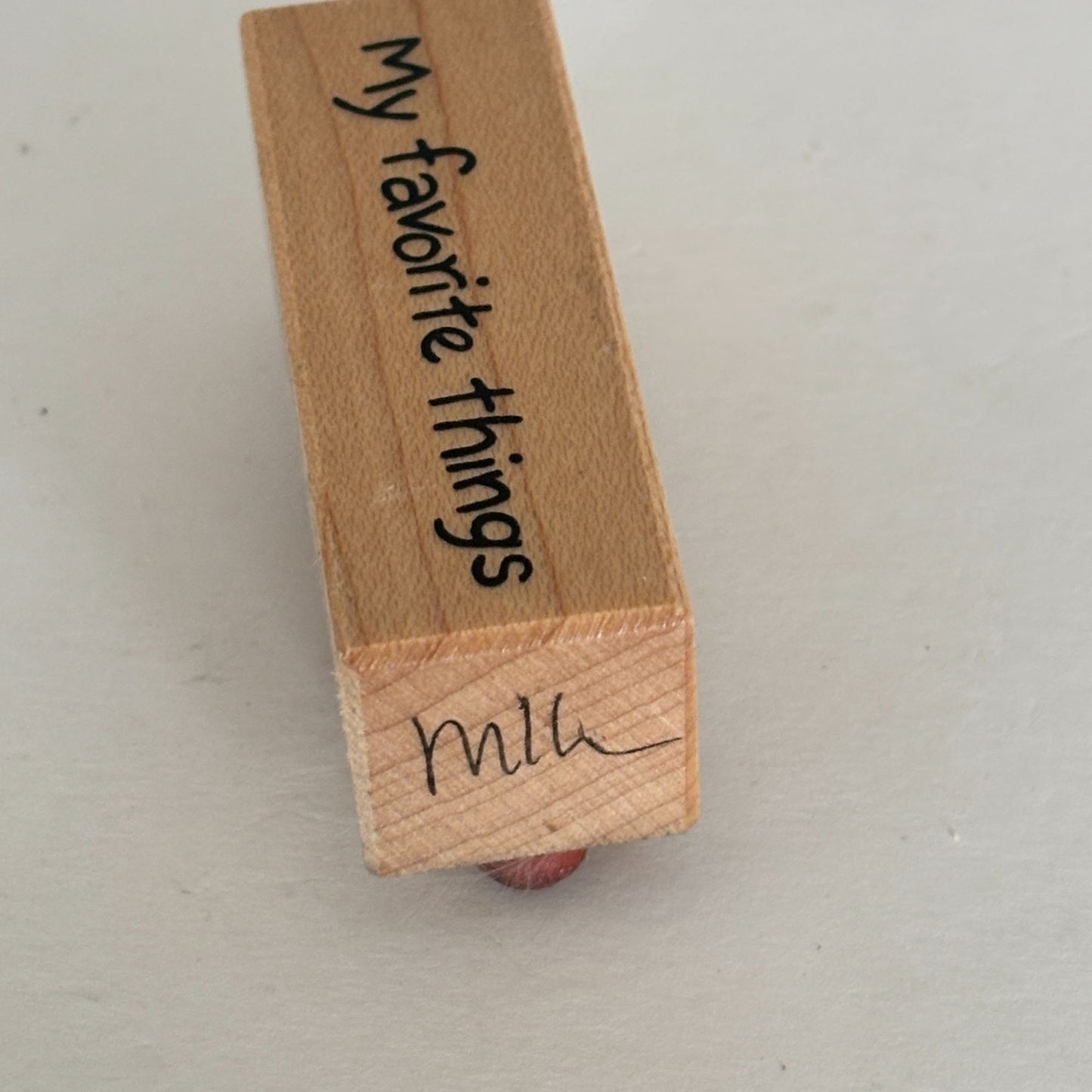 PSX Rubber Stamp My Favorite Things Cardmaking Small Words Simple Phrase Sentiment Scrapbooking