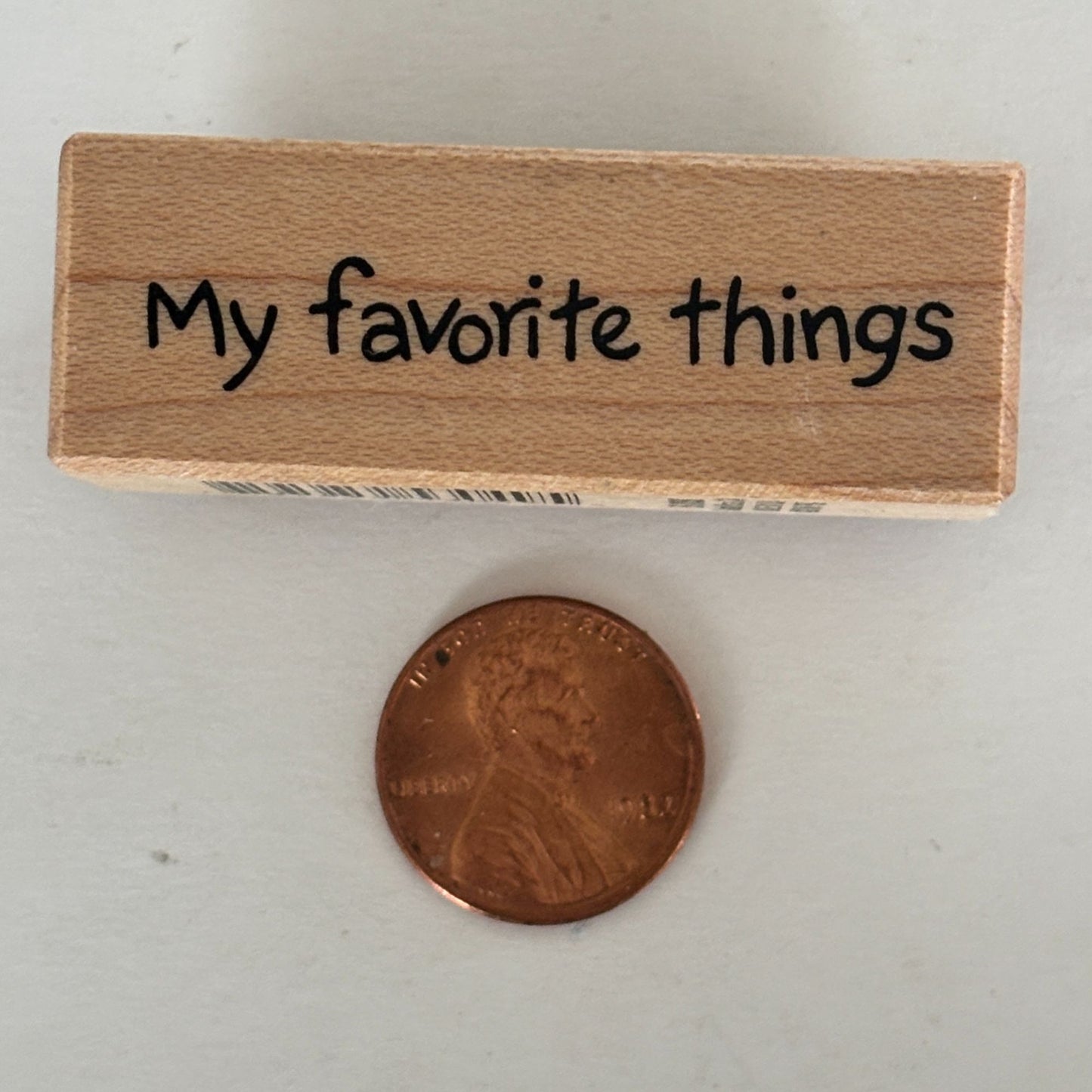 PSX Rubber Stamp My Favorite Things Cardmaking Small Words Simple Phrase Sentiment Scrapbooking