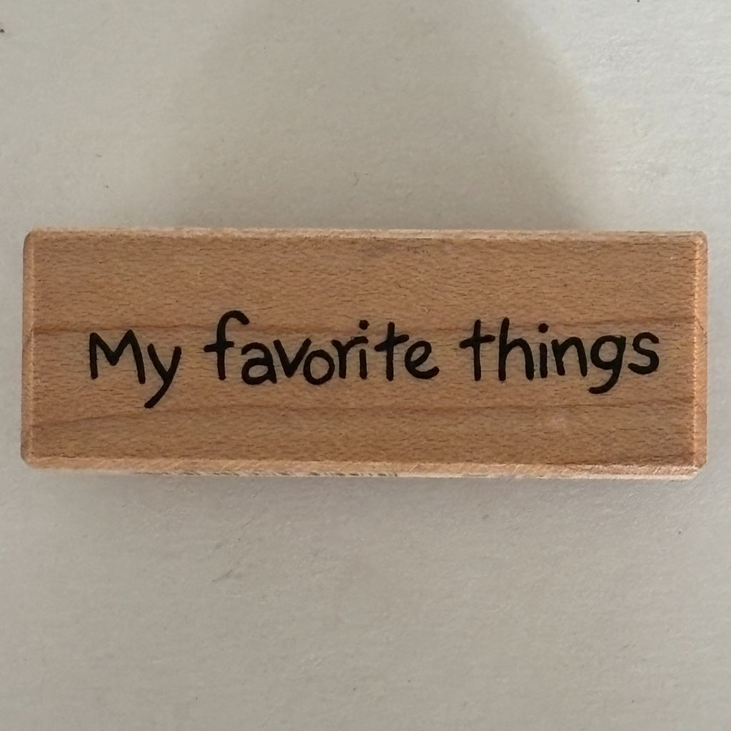 PSX Rubber Stamp My Favorite Things Cardmaking Small Words Simple Phrase Sentiment Scrapbooking