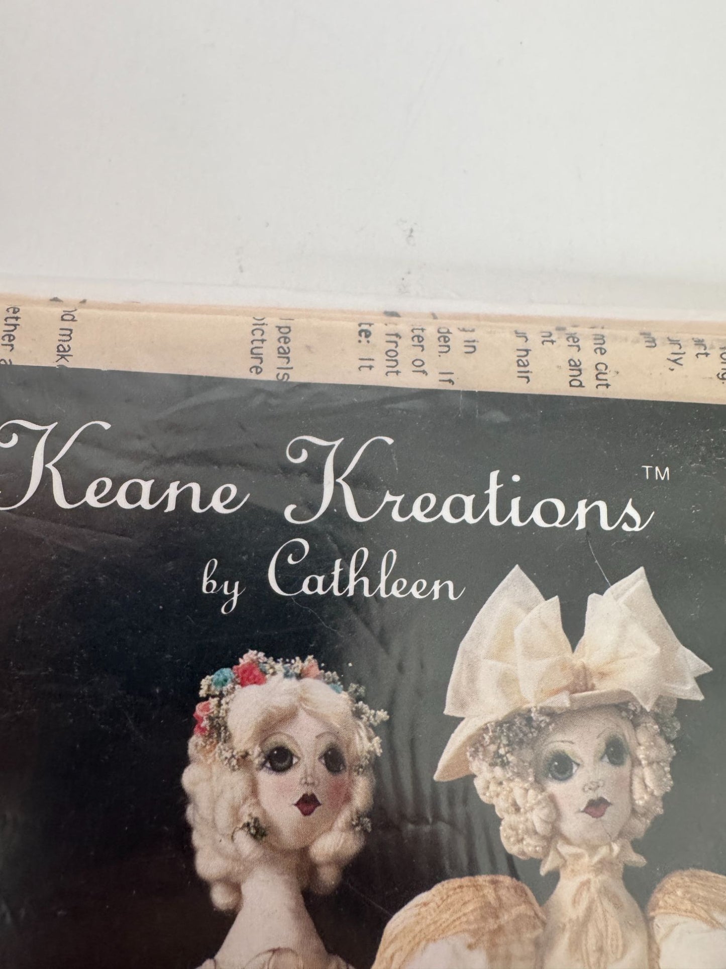 Keane Kreations Sewing Pattern Vacuum Cleaner Cover Bride Wedding Doll Vintage 4