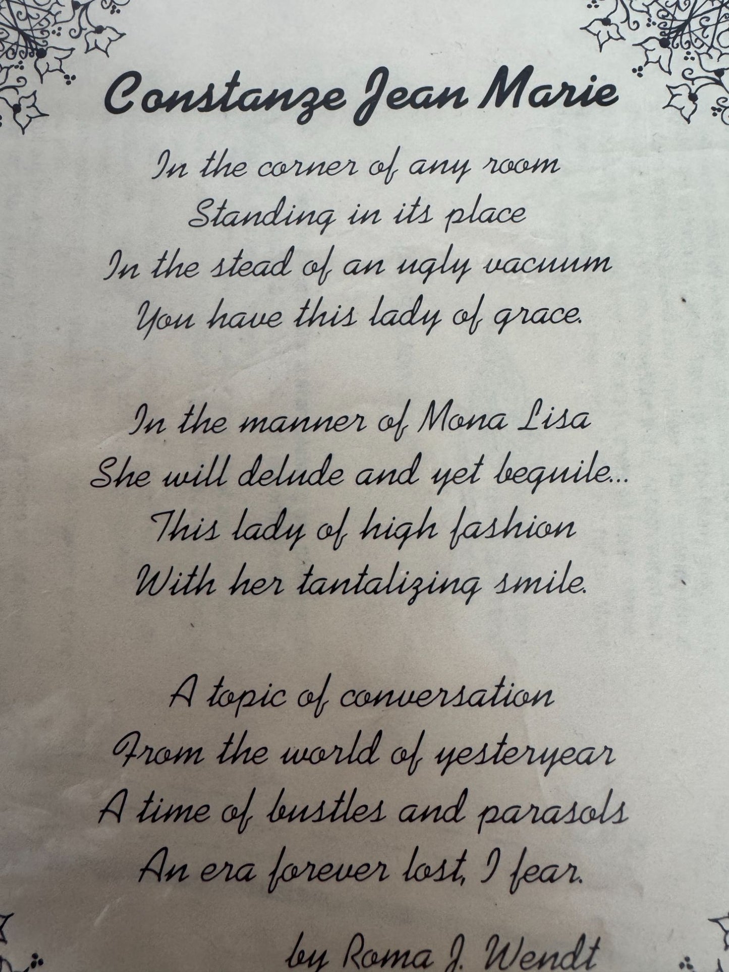 Keane Kreations Sewing Pattern Vacuum Cleaner Cover Bride Wedding Doll Vintage 4