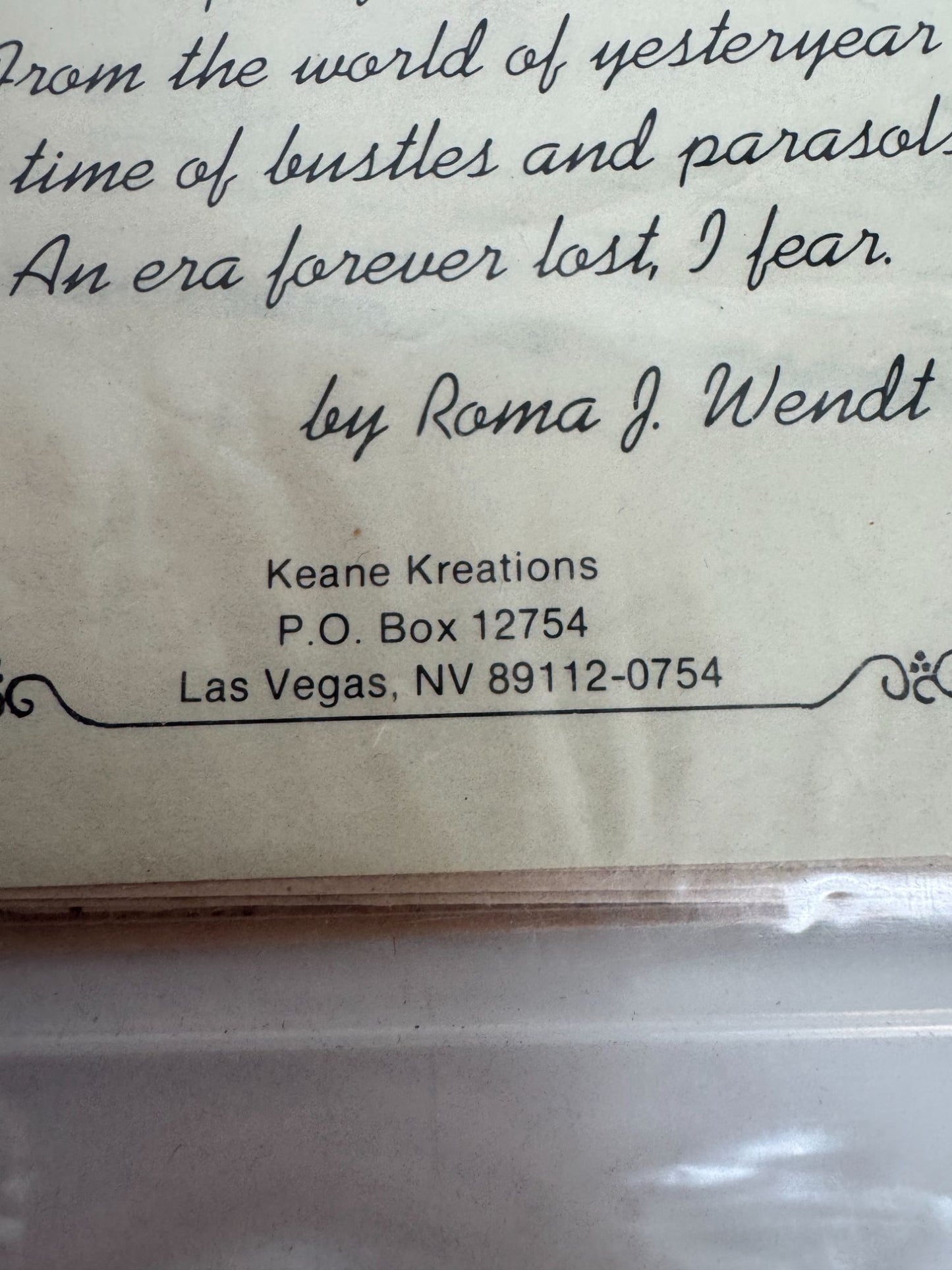 Keane Kreations Sewing Pattern Vacuum Cleaner Cover Bride Wedding Doll Vintage 4